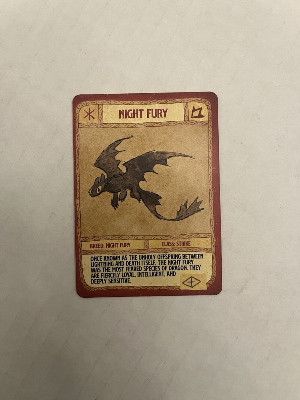 Epic Universe Universal How to Train Your Dragon Candy Night Fury Trading Card